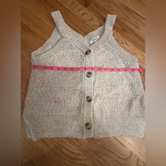 Madewell Rainbow Marled Wakefield Button Front Tank Small Cotton blend - Picture 5 of 11